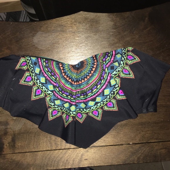 Multi Colored Bandeau Bikini Top - Picture 2 of 4